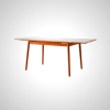 Hana Extendable Dining Table with Sintered Stone Top and Solid Wood Frame
