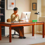 Hudson Solid Wood Office Table with Hidden Storage Drawers