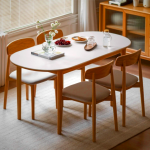 Chloe Oval Sintered Stone Dining Table - 160x850x76.4cm