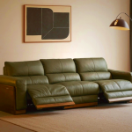 Giorgio 3 Seater Electric Recliner Sofa with Black Walnut Frame