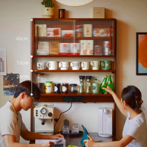 Fiona Solid Wood Sintered Stone Slim Sideboard