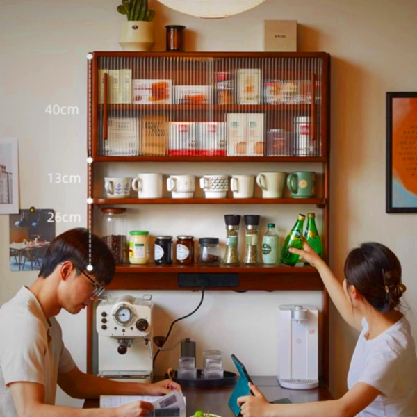 Fiona Solid Wood Sintered Stone Slim Sideboard